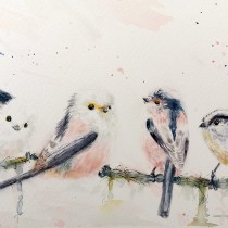 My project for course: Artistic Watercolor Techniques for Illustrating Birds. Traditional illustration, Watercolor Painting, Realistic Drawing, and Naturalistic Illustration project by jacqui_dom - 01.25.2024