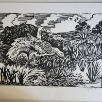 My project for course: Contemporary Printmaking with Linoleum. Un projet de Illustration traditionnelle, Artisanat, Beaux Arts, Estampe et Illustration à l'encre de lynnek - 27.01.2024