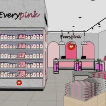 EVERYPINK! My project for course: Creation of Interior Design Projects on SketchUp. Interior Architecture, Interior Design, 3D Modeling, 3D Design & Interior Decoration project by Andreea - 02.05.2024