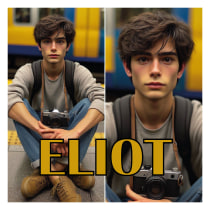 Eliot (Descripción de personaje). Een project van Schrijven, Verhaallijn, Fictie schrijven y Creatief schrijven van Edrei Alonso - 04.02.2024