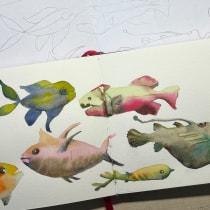 Mein Abschlussprojekt für den Kurs: Kreatives Sketching mit Aquarell für Anfänger. Ilustração tradicional, Esboçado, Criatividade, Desenho, Pintura em aquarela, e Sketchbook projeto de bara_s - 23.02.2024