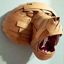 My project for course: Cardboard Sculptures for Beginners (Baboon). Character Design, Arts, Crafts, Fine Arts, and Sculpture project by Megan Wampler - 02.16.2024