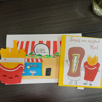 Mi proyecto del curso: Creación de tarjetas pop-up para principiantes. Un proyecto de Ilustración tradicional, Artesanía, Eventos, Papercraft y Diseño de papelería				 de Fabiola Rodríguez Márquez - 21.02.2024