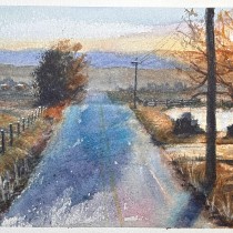 My project for course: Natural Landscapes in Watercolor. Fine Arts, Painting, and Watercolor Painting project by Darrell Coomes - 02.21.2024