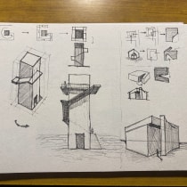 Il mio progetto del corso: Schizzo architettonico: pensare con carta e penna. Architecture, Sketching, Drawing, Architectural Illustration, Sketchbook, and Spatial Design project by bauble_barques_0f - 02.22.2024