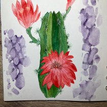 My project for course: Botanical Sketchbooking: A Meditative Approach. Traditional illustration, Sketching, Drawing, Watercolor Painting, Botanical Illustration, and Sketchbook project by Kathy Evans - 02.24.2024