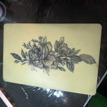 Mi proyecto del curso: Tatuaje botánico con puntillismo. Ilustração tradicional, e Desenho de tatuagens projeto de Belinda Muñoz alvarez - 28.02.2024