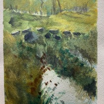 My project for course: Natural Landscapes in Watercolor. Un proyecto de Bellas Artes, Pintura y Pintura a la acuarela de joanna_bickerton - 17.03.2024
