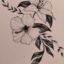 Mój projekt z kursu: Tatuaż botaniczny w technice „dotwork”. Ilustração tradicional, Desenho de tatuagens e Ilustração botânica projeto de kornixd123456 - 18.03.2024