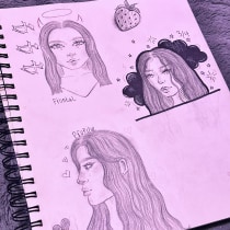 My project for course: Portrait Sketchbooking: Explore the Human Face. Sketching, Drawing, Portrait Drawing, Artistic Drawing, and Sketchbook project by portiabrewer45 - 03.21.2024