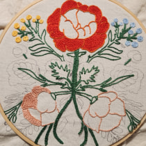 Mi proyecto del curso: Técnica de bordado con paso atrás. Embroider, Textile Illustration, and Textile Design project by cmjustel - 03.24.2024
