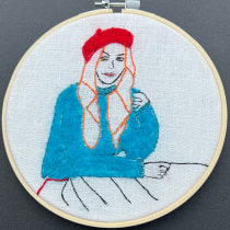 My project for course: Figurative Fashion Embroidery with Needle Felting. Bordado, Ilustração têxtil, e Design têxtil projeto de Mary Jarvis - 26.03.2024