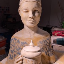 Mein Abschlussprojekt für den Kurs: Einführung in das Töpfern von figurativen Skulpturen. Artes plásticas, e Escultura projeto de Martina Zwölfer - 26.03.2024