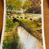 My project for course: Natural Landscapes in Watercolor. Un proyecto de Bellas Artes, Pintura y Pintura a la acuarela de Jo-Anna Galea - 26.03.2024