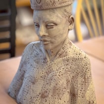 My project for course: Introduction to Clay Figurative Sculpture. Projekt z dziedziny  Sztuki piękne i Rzeźba użytkownika terrielee - 04.04.2024