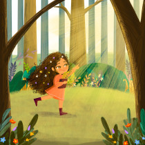 My project for course: Children’s Illustration with Procreate: Paint Magical Scenes. Digital Illustration, Children's Illustration, Digital Painting, and Picturebook project by Dileema Medonza - 04.25.2024