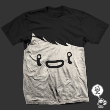 face teeshirt. Design, and Traditional illustration project by Olivier Fritsch - 07.15.2009
