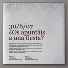 Invitación boda. Design project by Mateu Aguilella - 07.21.2009
