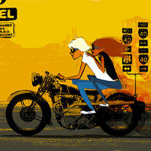 Road postcards. Un proyecto de Ilustración tradicional de Oriol Vidal - 02.09.2009