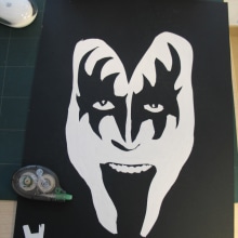 Gene Simmons. Traditional illustration project by Humberto - 10.01.2009