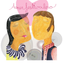 Amor festivalero. Traditional illustration project by vanessa santos - 10.07.2009