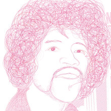 hendrix. Design, and Traditional illustration project by quino romero - 10.25.2009