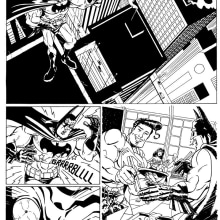 Parodia de Batman pagina 1-2. Traditional illustration project by Tomás Morón Aranda - 11.11.2009