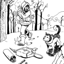 Jack London ilustraciones. Un proyecto de Ilustración tradicional de Tomás Morón Aranda - 12.11.2009