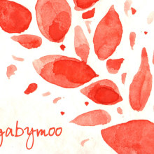 Hojas rojas.... Design e Ilustração tradicional projeto de Gabriela Moo - 03.01.2010