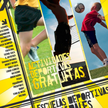 Cartel Escuelas deportivas. Design, e Publicidade projeto de santosdelacalle@gmail.com - 08.02.2010