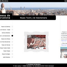 Web museos de Barcelona. Un proyecto de Diseño, Programación e Informática de Kevin Kwik Johannesen - 16.02.2010
