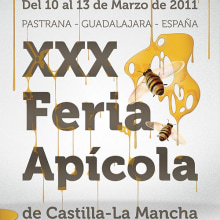 Propuesta Cartel Feria Apícola. Un proyecto de Diseño, Ilustración tradicional y Publicidad de Jose Blas Ruiz Hernandez - 18.02.2010