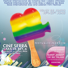 Concepto Gráfico - Festival Internacional de Cine Gay y Lésbico de Ibiza 09. Un proyecto de Diseño, Cine, vídeo y televisión de tad zius - 19.02.2010
