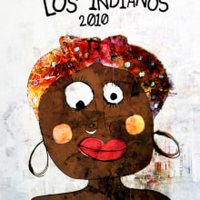 LOS INDIANOS 2010. Design, and Traditional illustration project by masdemenos design - 02.15.2010