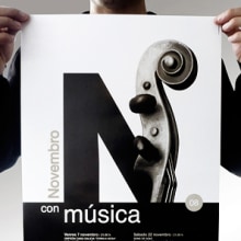 Novembro con Música 08. Design, Traditional illustration, Advertising, and Photograph project by Gende Estudio - 03.08.2010