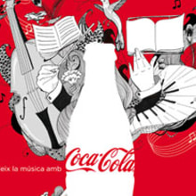 Coca Cola para L´Auditori . Un progetto di Design, Illustrazione , e Pubblicità di amaia arrazola - 10.03.2010