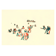 bañistas. Un proyecto de Ilustración tradicional de Alfonso Muro - 20.03.2010