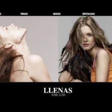 web Llenas, boutique moda.Bcn.. Un proyecto de Diseño de Jordi Lagunas - 22.03.2010