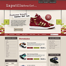 Propuesta tieda de zapatillas online. Design projeto de José Antonio García Montes - 25.03.2010