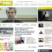 Web del PRC. Un proyecto de Publicidad y Programación de Irene Pérez Diez del Corral - 28.03.2010