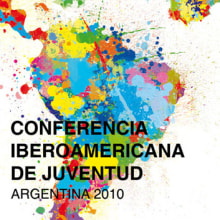 Imagen de la Conferencia Iberoamericana de Juventud. Design e Ilustração tradicional projeto de Javi Olalla - 22.04.2010