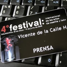 IV Festival Internacional de las Artes de Castilla y León. Design, and Photograph project by Vicente de la Calle - 03.22.2010