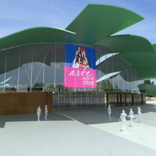 Infografía centro multiusos en Puente Genil. 3D projeto de Marcos Padilla del Valle - 04.05.2010