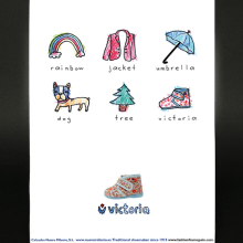 Victoria Shoes Graphic Ad. Design e Ilustração tradicional projeto de Dracula Studio - 05.05.2010