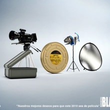 Tarjeta de fin de año de BlasterTV. Un proyecto de Diseño, Ilustración tradicional y 3D de Rob Diaz - 14.05.2010