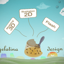 gelatina-design.com. Un proyecto de Diseño, Ilustración tradicional, Publicidad, Cine, vídeo, televisión y 3D de Alicia Pereira Garcia - 15.06.2010