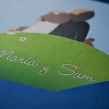 invitaciones María y Sam. Un proyecto de Diseño e Ilustración tradicional de lydia de santisteban - 27.06.2010