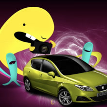 Seat Ibiza. Design, and Traditional illustration project by Laura Licari - 07.09.2010