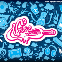 Noise Worker Sounds DJ. Un proyecto de Diseño, Ilustración tradicional y Música de Nil Solà Serra - 25.07.2010