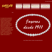 website Joyeria. Design projeto de Manuel Calvo Ruiz - 02.09.2010